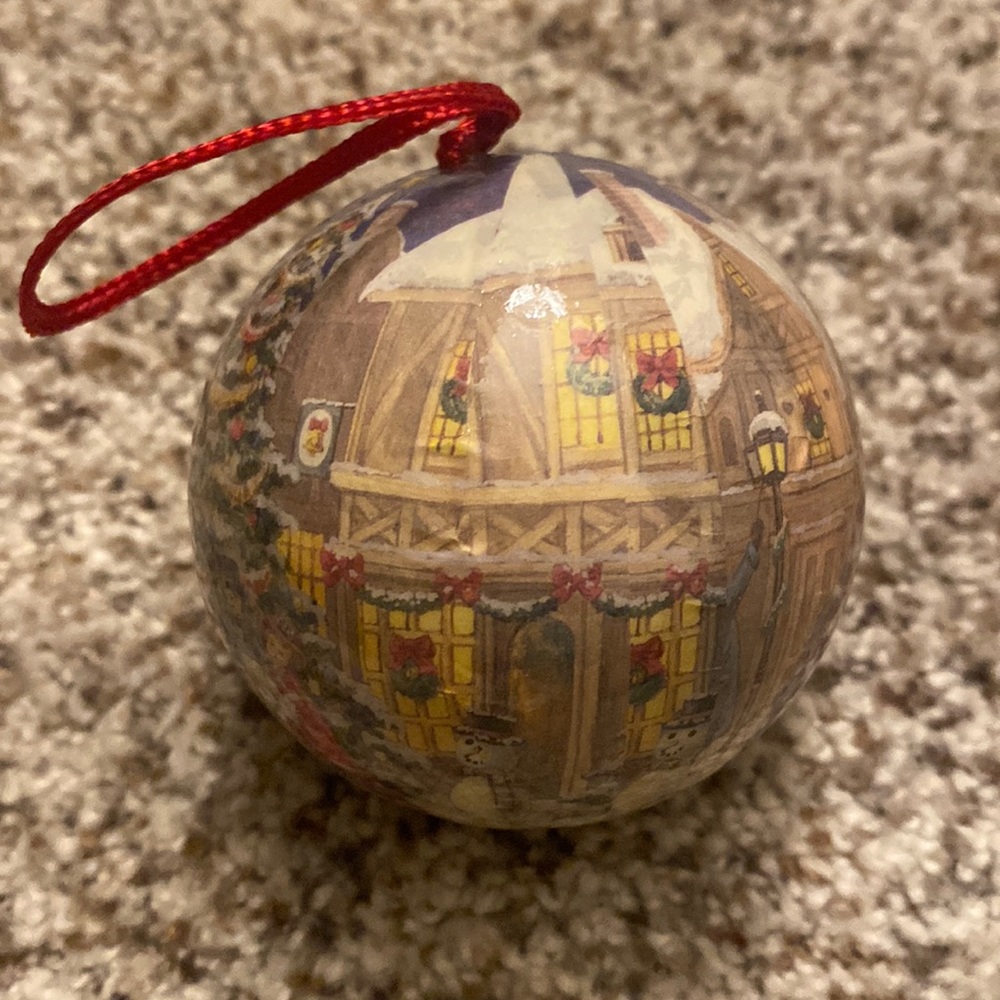 Vintage Paper-Mache Christmas Ornament.  Dates to late 1970’s.